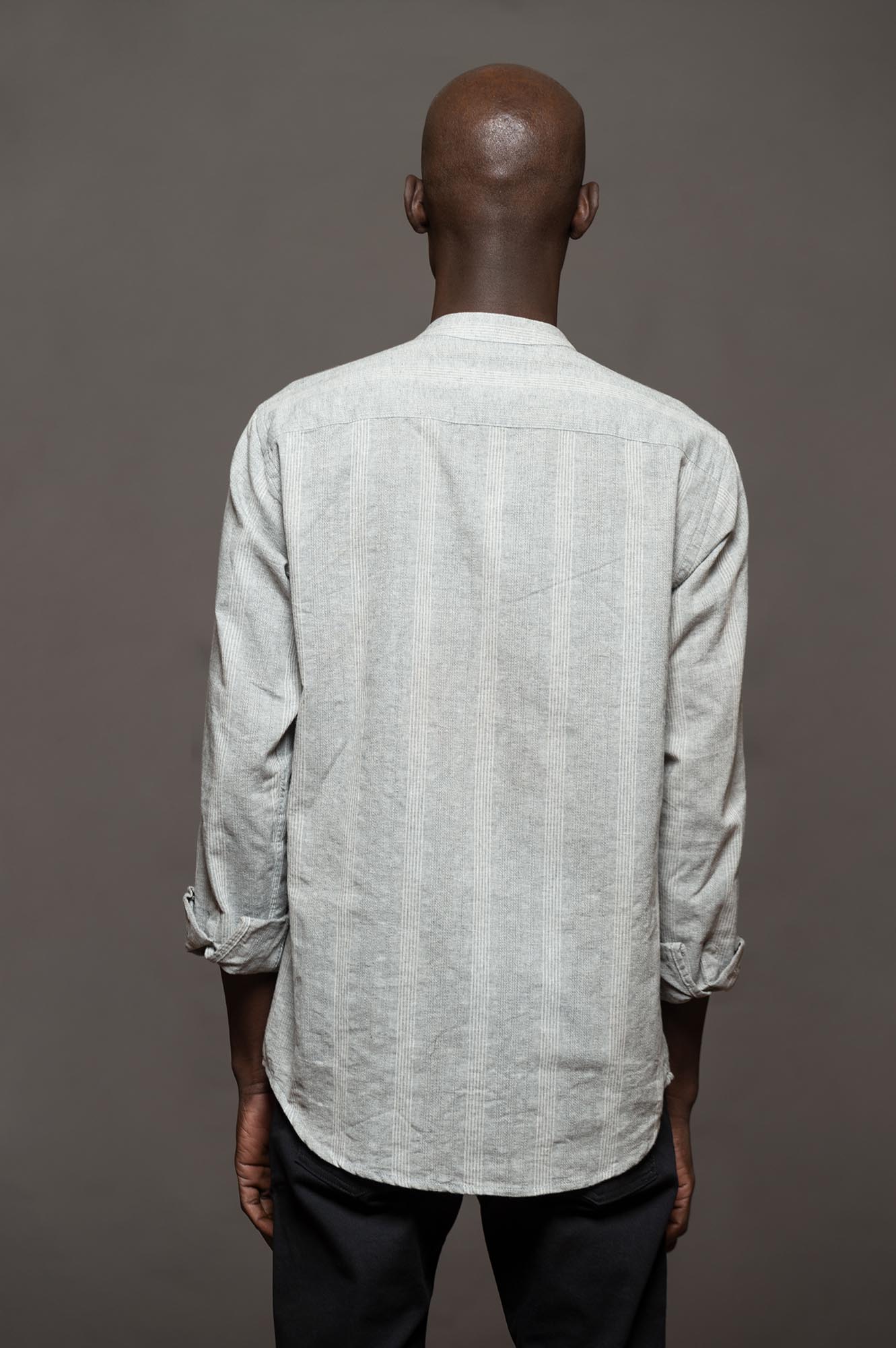 6854MAOMLGM - CAMISA LATTE  MAO SKSP GRIS MEDIO